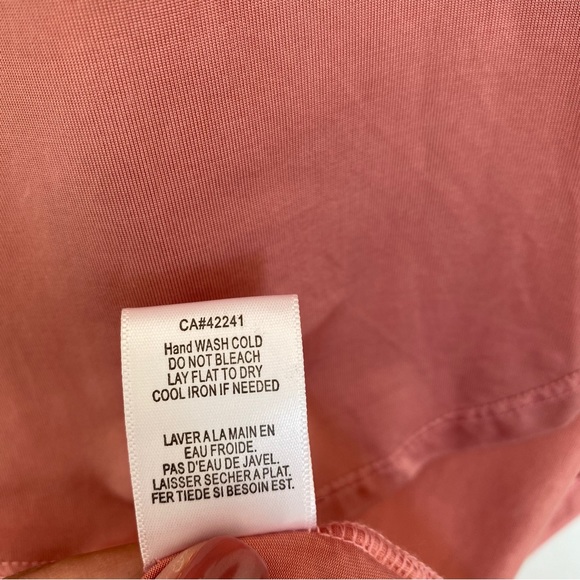 NWOT Young, Fabulous & Broke Renata Dress Pink/Mauve Color Tie Front High-Low - Picture 10 of 10